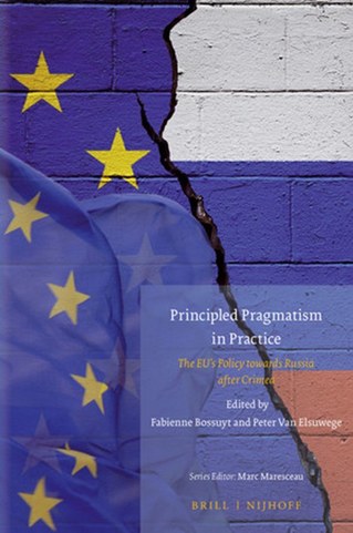 Couverture. UGent CERISE book launch. Principled Pragmatism in Practice. The EU|s Policy towards Russia after Crimea, 2021-11-10